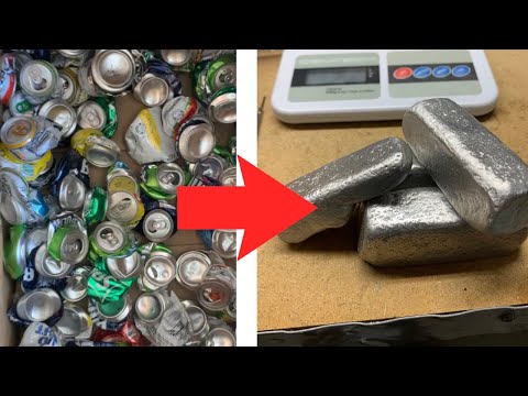 Melting More Scrap Soda Cans | Trash to Treasure | Aluminum Melt 3