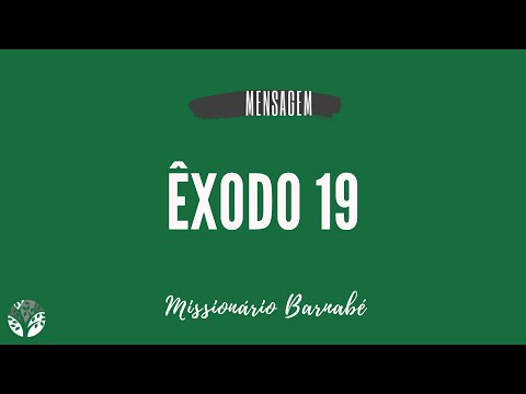 Missionário Barnabé | Êxodo 19 | IP PAULICÉIA