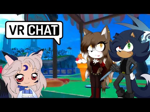 ICE CREAM AND SWORD FIGHTS...Yina Meets Chilled and Zoey at Apotos - VRChat