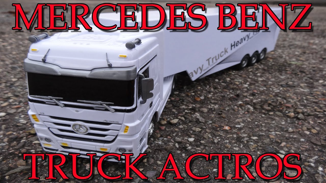 RC ťahač Mercedes-Benz Actros, biela