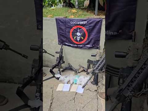 07 PRESOS, 02 FUZIS, 02 PISTOLAS, 01 GRANADA e DROGAS apreendidas pelo #BOPE, no morro dos Macacos