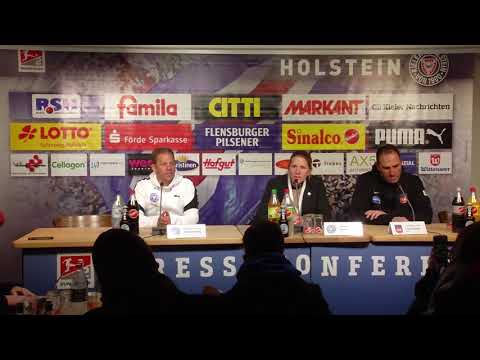 Die Pressekonferenz nach dem 27. Spieltag der Saison 2017/18 | KSV Holstein Kiel vs.FCH