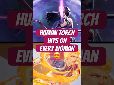 Human Torch Got 🔥 Rizz In #marvelrivals Ft. Psylock, Mantis and Luna Snow