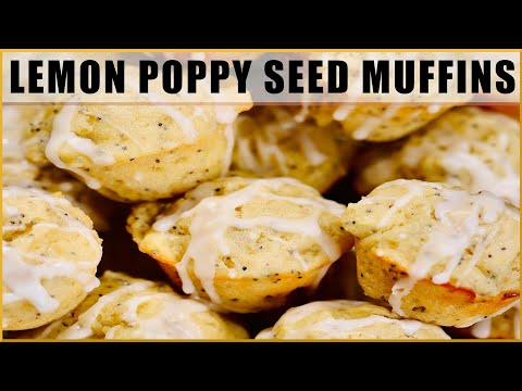 How to Make Lemon Poppy Seed Mini Muffins!