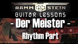 Rammstein - Der Meister | Rhythm Guitar | with Tabs / Chords + Speed Training | Guitar Lesson