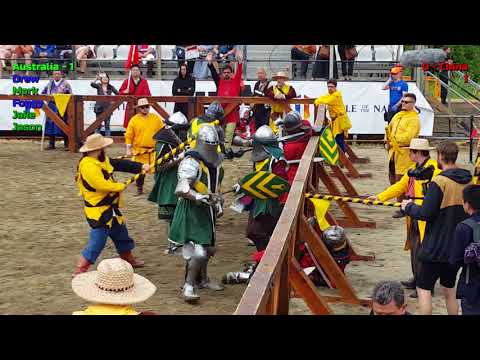 Australia v China Battle of the Nations: Rome, Buhurt May 2018