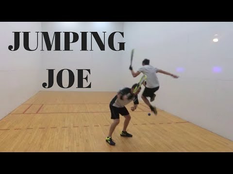 Racquetball Clips 30 - Joe's late dive surprises me...
