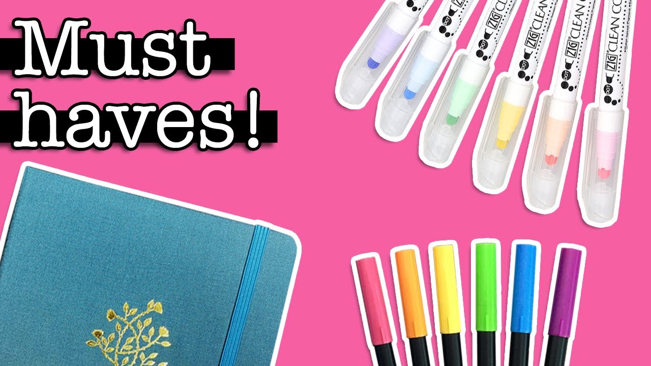 My essential bullet journal supplies 💜