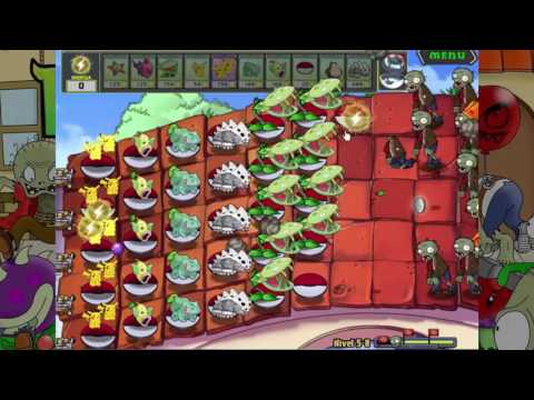 PvZ Team Plant Pokemon vs. Team Plant Angry Birds  Level 5-8/ 5-9