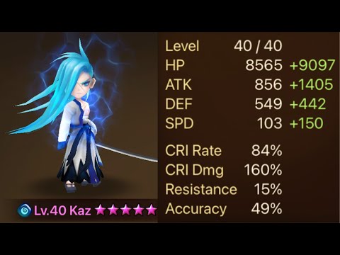 Summoners War: Kaz Showcase! He Was My Very First 6 Star!
