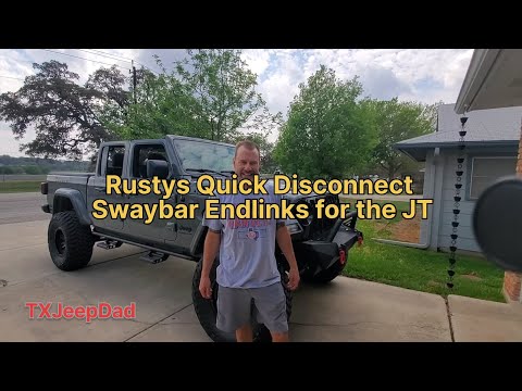 How to Install Rusty's Off-Road Quick Disconnect Swaybar Endlinks - Jeep Gladiator [ep 28]