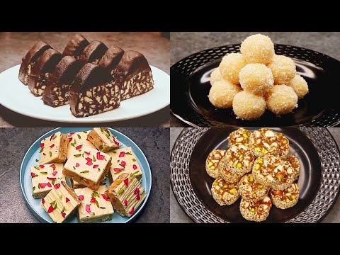 🎄 4 Easy No-Bake Christmas Dessert Recipes! The Best No-Bake Holiday Treats That Melt in Your Mouth!