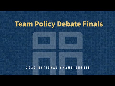 NCFCA Team Policy Debate Finals, 2022 National Championship