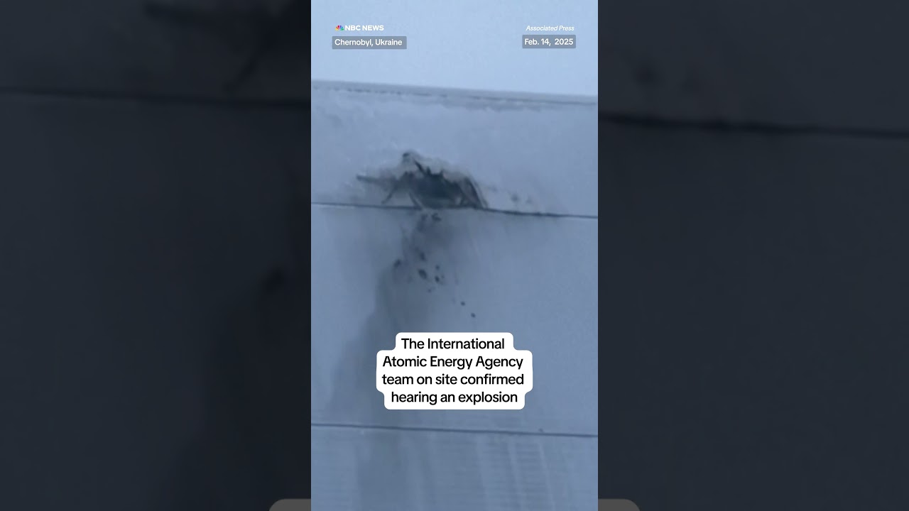 President Zelenskyy said a Russian drone struck the protective shell of a Chernobyl nuclear reactor