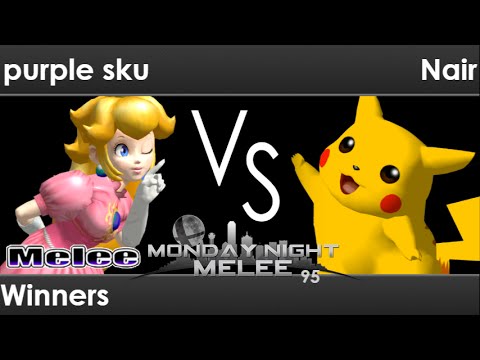 MNM 95 - purple sku (Peach) vs Nair (Pikachu) Winners - Melee