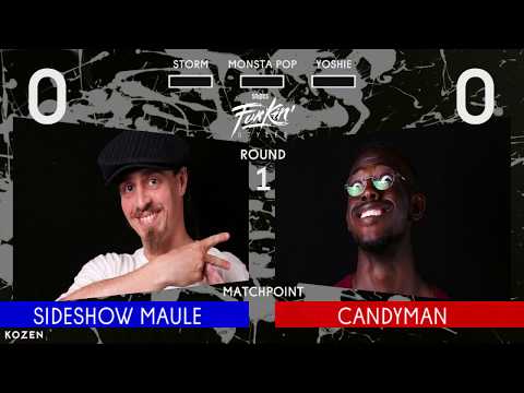 SNIPES FUNKIN STYLEZ 2018 - LOCKING BEST 8 - SIDESHOW MAULE vs. CANDYMAN