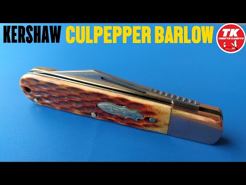 Kershaw Culpepper Barlow Brown Jigged Bone Pocket Knife 4383BJB