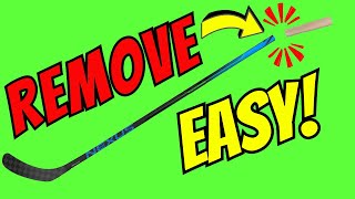 How to Remove/Install/Tape a Hockey Stick Buttend (easy❗)🏒