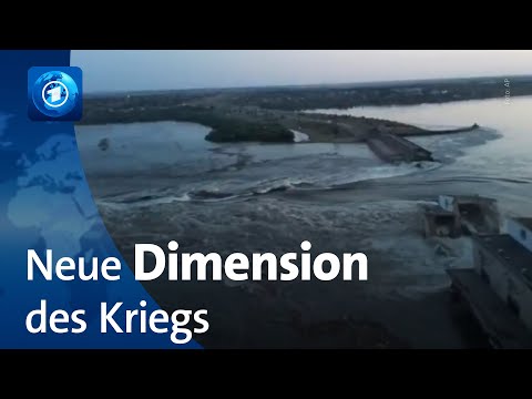 Zerstörter Staudamm in der Ukraine: Militärexperte Carlo Masala im tagesthemen-Interview