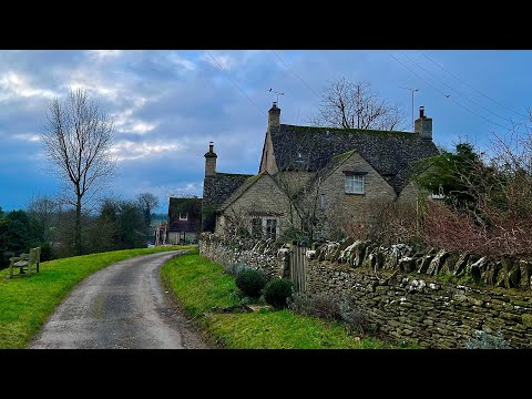 A Charming COTSWOLDS Village - Early Morning WALK