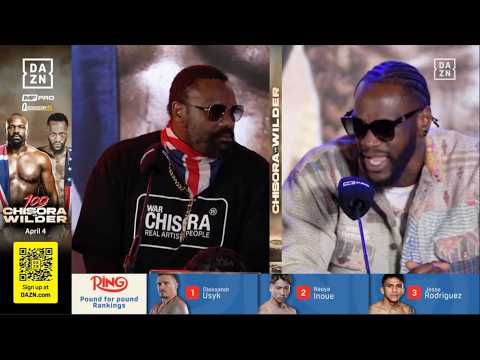 'COME AND K*** ME...' - WHAT DEONTAY WILDER TOLD DEREK CHISORA / CHISORA V WILDER PRESS CONFERENCE