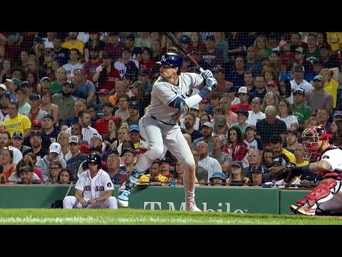 Josh Lowe Slow Motion Baseball Swing Home Run Hitting Mechanics Instruction Highlight Video