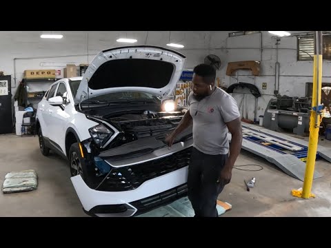 DIY 2023 KIA SPOTAGE how to remove the front bumper and headlight/step by step instructions.
