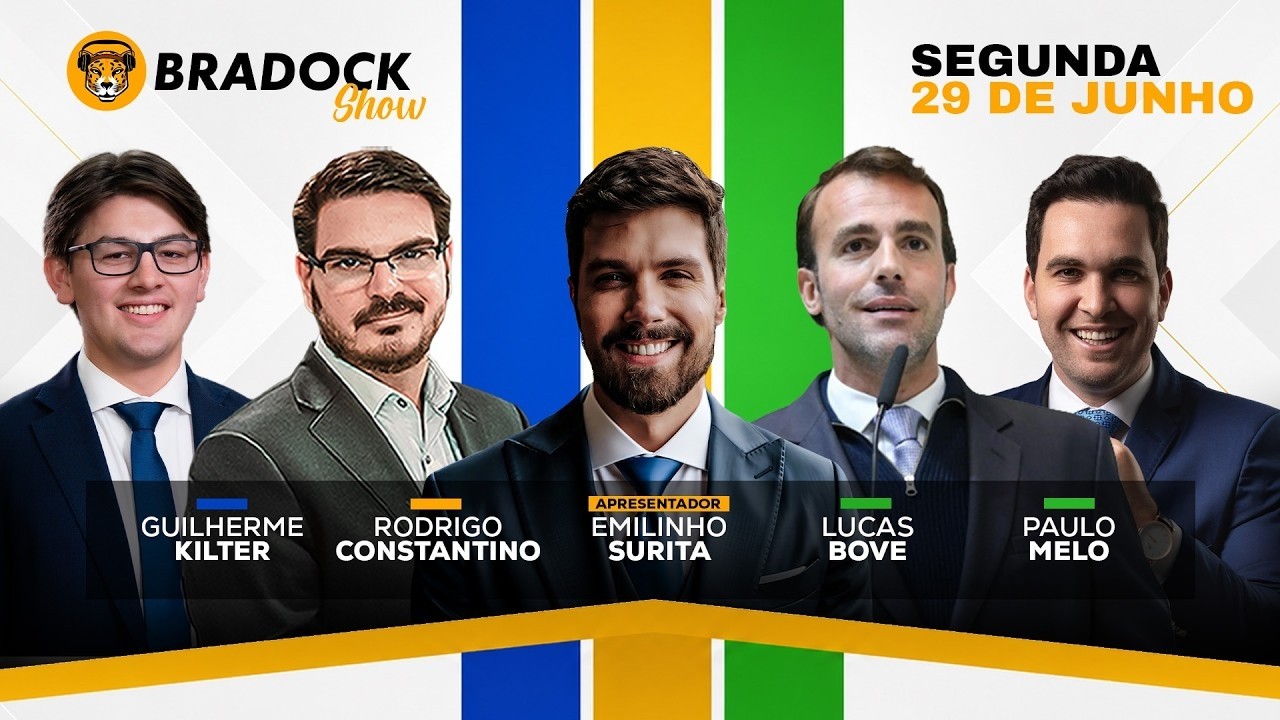 Bradock Show 29/06/26 - EMILINHO SURITA, CONSTANTINO, LUCAS BOVE, GUILHERME KILTER, E PAULO MELO