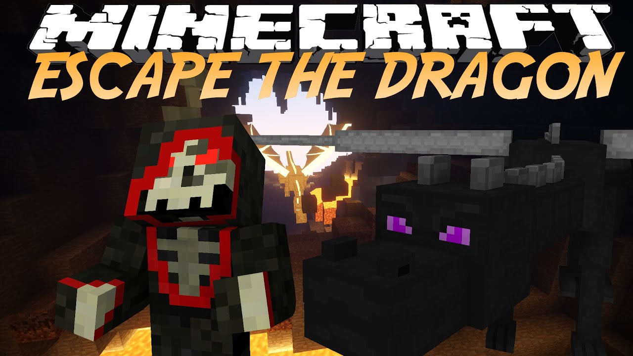 Oops Hades Minecraft Minigames - Dragon Escape : Trốn khỏi rồng Ender !!