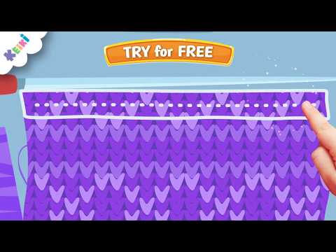 Learning with playable cartoons in Keiki is so cool! Knit the woolen sweater!