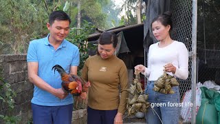 Robert brought chicken as a gift for his girlfriend. Did she go home with Robert. Green forest life