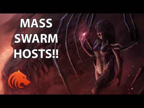 StarCraft 2: MASS Swarhost + Nydus VS BIO Terran?!