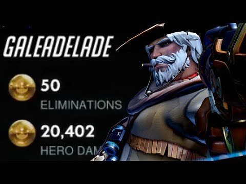 50 ELIMS! 20K DMG! Gale Adelade CRAZY MCCREE GAMEPLAY TOP 500 OVERWATCH SEASON 24
