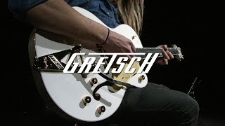 Video thumbnail for Gretsch G6136T Players Edition White Falcon, Bigsby | Gear4music demo by Gear4music Guitars