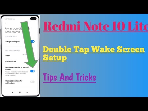Redmi Note 10 Lite || Double Tap Wake Screen Setup How To Use
