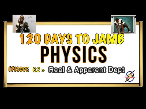 REAL & APPARENT DEPTH » 120 Days To Jamb Physics - Ep 62