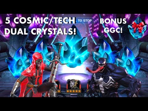 5 Cosmic/Tech Dual Crystal Opening + a GGC! | Marvel Contest of Champions