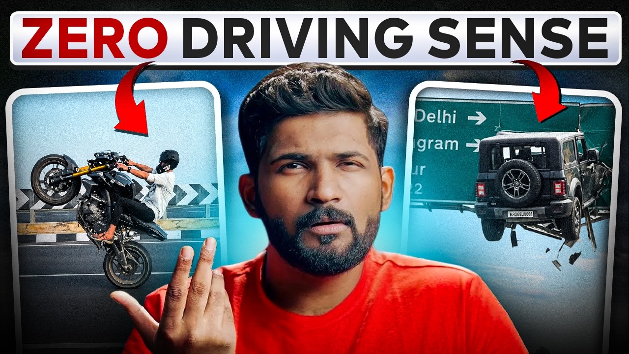 Indians have ZERO driving sense |  Indian roads are not safe | Abhi and Niyu