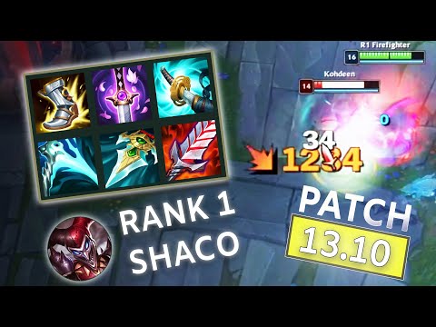 PATCH 13.10 | THIS 1-SHOT BUILD ON SHACO IS SATISFYING | CHALLENGER RANK 1 SHACO