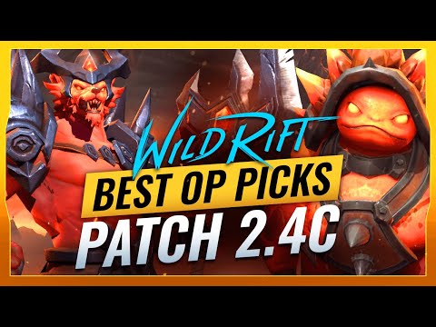BEST OP PICKS for Patch 2.4C - Wild Rift (LoL Mobile)