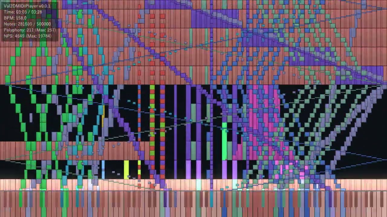 Eternal Short-Lived Reign | Touhou 14.3: Impossible Spell Card | Black MIDI (500,000 notes)