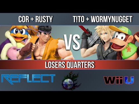 REFLECT - Cor + Rusty vs. T!TO + Wormynugget - Wii U Doubles Losers Quarters