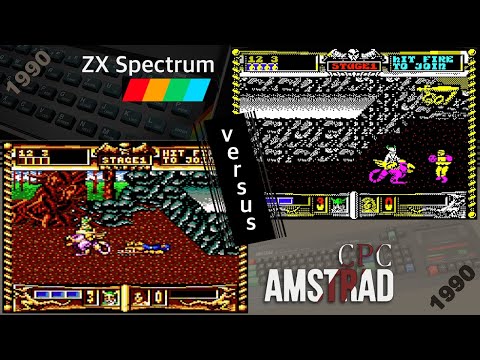 ZX Spectrum vs. Amstrad CPC - 8 games from 1990