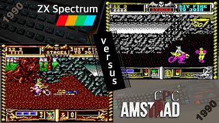 ZX Spectrum vs. Amstrad CPC - 8 games from 1990