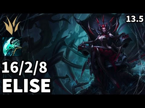 Elise Jungle vs Kindred - EUW Challenger | Patch 13.5
