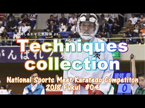 Super Techniques excerpt from 2018 Fukui Kokutai #4　福井国体空手技集④