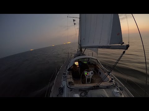 Hallberg-Rassy 43 sailing from Helgoland to Vlieland