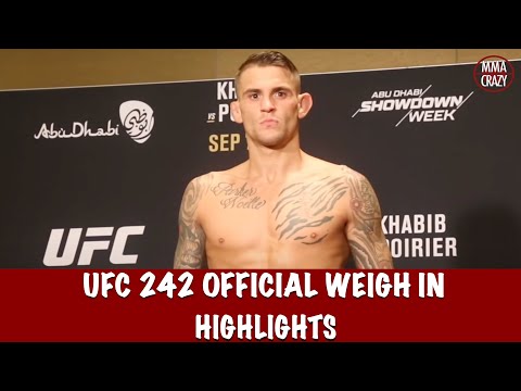 Full UFC 242: Official weigh in Highlights