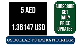US Dollar to UAE Dirham Forex Money Exchange Rates Today 25 April 2025 USD to AED