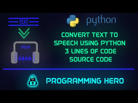 Convert Text To Speech Using Python Gtts Python Programming Hero